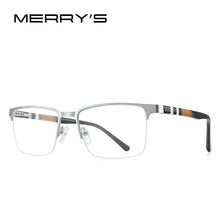 Carica l&#39;immagine nel visualizzatore di Gallery, MERRYS DESIGN Titanium Alloy Glasses Frame For Men Women Half Frame Square Acetate Legs Myopia Prescription Eyeglasses S2250