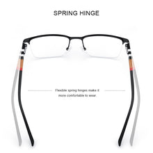 Carica l&#39;immagine nel visualizzatore di Gallery, MERRYS DESIGN Titanium Alloy Glasses Frame For Men Women Half Frame Square Acetate Legs Myopia Prescription Eyeglasses S2250