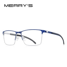 Carica l&#39;immagine nel visualizzatore di Gallery, MERRYS DESIGN Lega di Titanio Uomini Vetri Ottici Telaio Ultraleggero Quadrato Miopia Occhiali Da Vista Antiscivolo Silicone S2268 