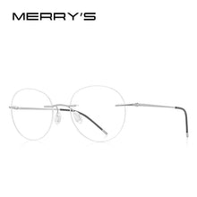 Carica l&#39;immagine nel visualizzatore di Gallery, MERRYS DESIGN Montatura per occhiali senza montatura in lega di titanio per uomo Donna Montature da vista rotonde ultraleggere senza cornice Occhiali S2886 