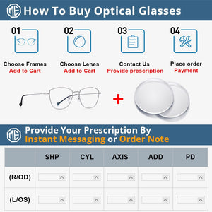 MERRYS DESIGN Unisex Trending Glasses Frame Men/Women Myopia Prescription Optical Eyeglasses S2026