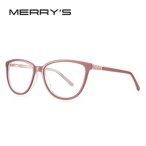 MERRYS DESIGN Women Acetate Cat Eye Glasses Frames  Eyewear Retro Ladies Optica Prescription Glasses Frames S2620