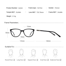 Load image into Gallery viewer, MERRYS DESIGN Women Acetate Cat Eye Glasses Frames  Eyewear Retro Ladies Optica Prescription Glasses Frames S2620
