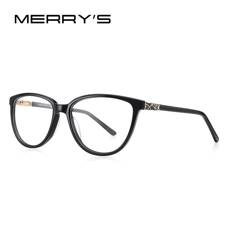 MERRYS DESIGN Women Acetate Cat Eye Glasses Frames  Eyewear Retro Ladies Optica Prescription Glasses Frames S2620