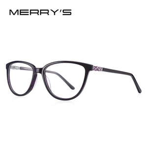 MERRYS DESIGN Women Acetate Cat Eye Glasses Frames  Eyewear Retro Ladies Optica Prescription Glasses Frames S2620