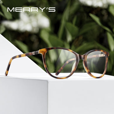 MERRYS DESIGN Women Acetate Glasses Frame Cat Eye Eyewear Optics Frame  Prescription Glasses Frames Optical Eyewear S2094