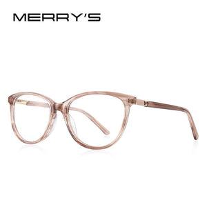 MERRYS DESIGN Women Acetate Glasses Frame Cat Eye Eyewear Optics Frame  Prescription Glasses Frames Optical Eyewear S2094