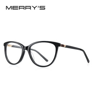 MERRYS DESIGN Women Acetate Glasses Frame Cat Eye Eyewear Optics Frame  Prescription Glasses Frames Optical Eyewear S2094