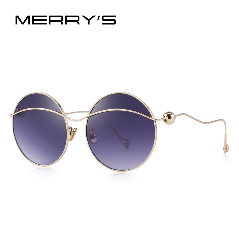 MERRYS DESIGN Women Butterfly Gradient Sunglasses Round Frame 100% UV Protection S6361