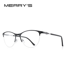 Carica l&#39;immagine nel visualizzatore di Gallery, MERRYS DESIGN Women Cat Eye Glasses Frame Ladies Eyeglasses Retro Half Frame Myopia Prescription Optical Eyewear S2142