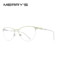 Carica l&#39;immagine nel visualizzatore di Gallery, MERRYS DESIGN Women Cat Eye Glasses Frame Ladies Eyeglasses Retro Half Frame Myopia Prescription Optical Eyewear S2142