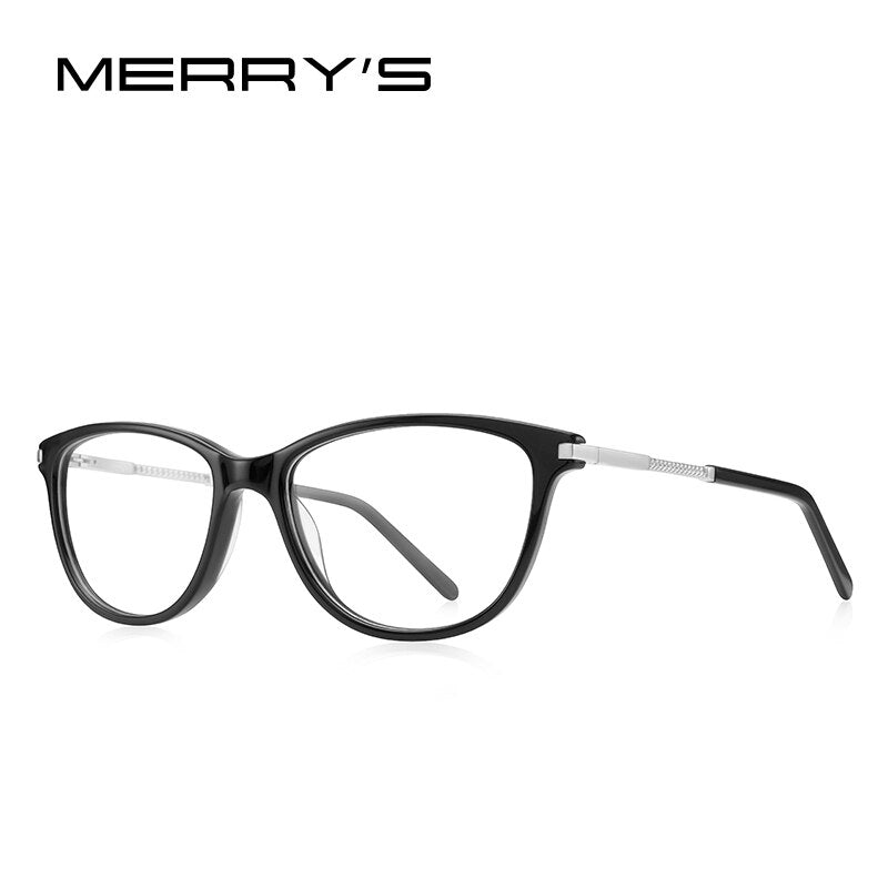 MERRYS DESIGN Women Cat Eye Glasses Frames Acetate Eyewear Vintage Optics Frame Prescription Glasses Optical Eyewear S2279