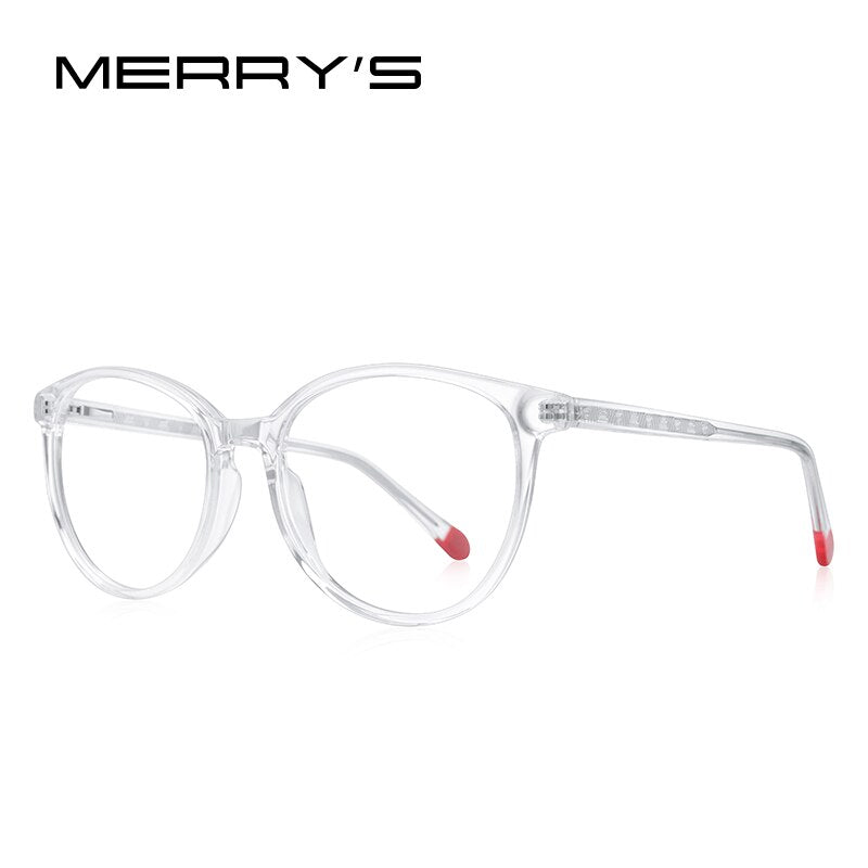 MERRYS DESIGN Women Cat Eye Glasses Frames Acetate Eyewear Retro Ladies Optica Prescription Glasses Frames S2316