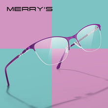 Load image into Gallery viewer, Women Cat Eye Glasses Half Frame Ladies Fashion Trending Eyewear Myopia Prescription Optical Eyeglasses