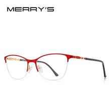 Load image into Gallery viewer, Women Cat Eye Glasses Half Frame Ladies Fashion Trending Eyewear Myopia Prescription Optical Eyeglasses