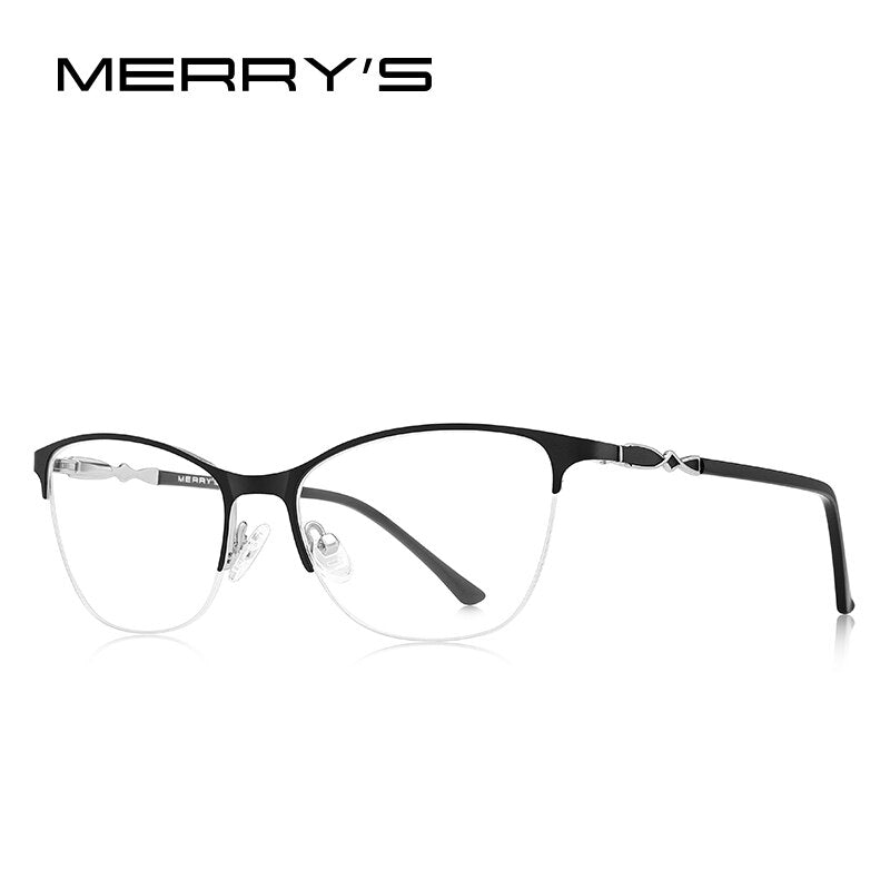 Women Cat Eye Glasses Half Frame Ladies Fashion Trending Eyewear Myopia Prescription Optical Eyeglasses