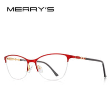 Load image into Gallery viewer, MERRYS DESIGN Women Cat Eye Glasses Half Frame Ladies Trending Eyewear Myopia Prescription Optical Eyeglasses S2007