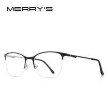 Load image into Gallery viewer, MERRYS DESIGN Women Cat Eye Glasses Half Frame Ladies Trending Eyewear Myopia Prescription Optical Glasses S2006