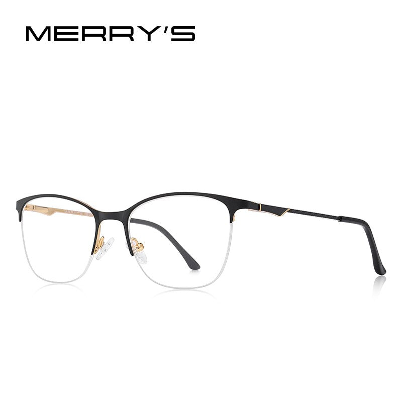 MERRYS DESIGN Women Cat Eye Glasses Half Frame Ladies  Trending Eyewear Myopia Prescription Optical Glasses S2006