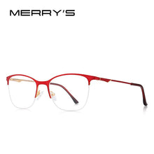 Load image into Gallery viewer, MERRYS DESIGN Women Cat Eye Glasses Half Frame Ladies Trending Eyewear Myopia Prescription Optical Glasses S2006