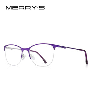 MERRYS DESIGN Women Cat Eye Glasses Half Frame Ladies Trending Eyewear Myopia Prescription Optical Glasses S2006