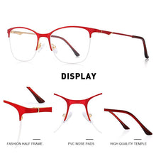 Load image into Gallery viewer, MERRYS DESIGN Women Cat Eye Glasses Half Frame Ladies Trending Eyewear Myopia Prescription Optical Glasses S2006