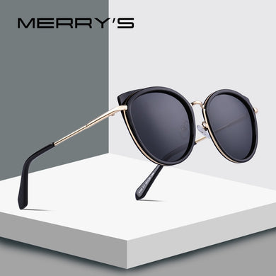 MERRYS DESIGN Women Cat Eye Sunglasses Ladies Polarized Sun glasses Metal Temple UV400 Protection S6227