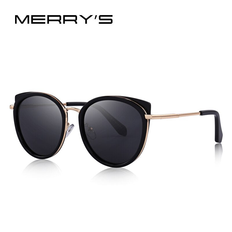 MERRYS DESIGN Women Cat Eye Sunglasses Ladies Polarized Sun glasses Metal Temple UV400 Protection S6227