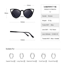 Load image into Gallery viewer, MERRYS DESIGN Women Cat Eye Sunglasses Ladies Trending Sun glasses Round Glasses UV400 Protection S8064N