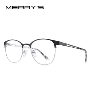 MERRYS DESIGN Women Classic Oval Glasses Frame Ultralight Titanium Alloy Optical Myopia Prescription Eyeglasses S2386