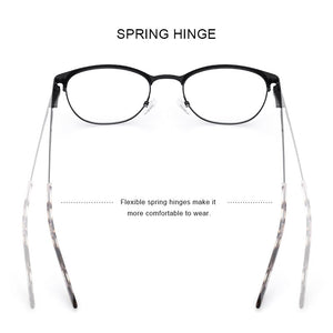 MERRYS DESIGN Women Classic Oval Glasses Frame Ultralight Titanium Alloy Optical Myopia Prescription Eyeglasses S2386