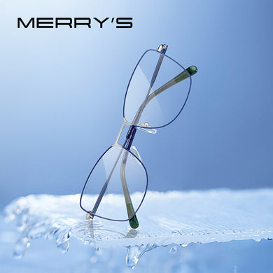 MERRYS DESIGN Women Classic Retro Glasses Frame Ultralight Titanium Alloy Glasses Myopia Prescription Eyeglasses S2401