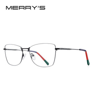 MERRYS DESIGN Women Classic Retro Glasses Frame Ultralight Titanium Alloy Glasses Myopia Prescription Eyeglasses S2401