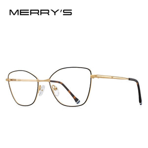 MERRYS DESIGN Women Classic Retro Glasses Frame Ultralight Titanium Alloy Glasses Myopia Prescription Eyeglasses S2604