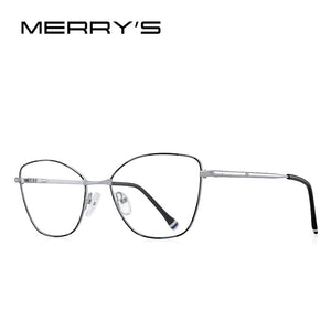 MERRYS DESIGN Women Classic Retro Glasses Frame Ultralight Titanium Alloy Glasses Myopia Prescription Eyeglasses S2604