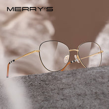 Load image into Gallery viewer, MERRYS DESIGN Women Classic Titanium Alloy Retro Oval Glasses Frames  Frame Eyeglasses Ultralight Frame S2702