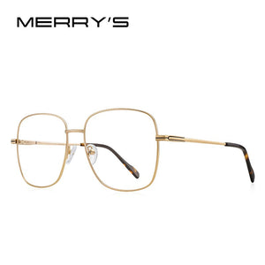MERRYS DESIGN Women Classic Titanium Alloy Retro Oversized Glasses Frames  Frame Eyeglasses Ultralight Frame S2156