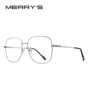MERRYS DESIGN Women Classic Titanium Alloy Retro Oversized Glasses Frames  Frame Eyeglasses Ultralight Frame S2156