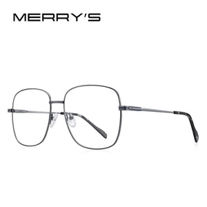 MERRYS DESIGN Women Classic Titanium Alloy Retro Oversized Glasses Frames  Frame Eyeglasses Ultralight Frame S2156