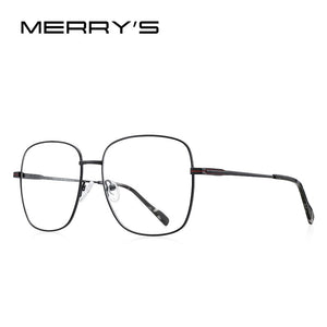 MERRYS DESIGN Women Classic Titanium Alloy Retro Oversized Glasses Frames  Frame Eyeglasses Ultralight Frame S2156