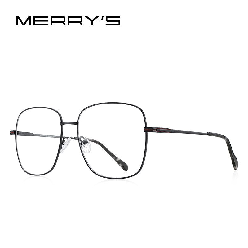 MERRYS DESIGN Women Classic Titanium Alloy Retro Oversized Glasses Frames  Frame Eyeglasses Ultralight Frame S2156