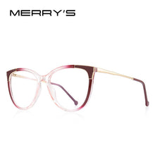 Carica l&#39;immagine nel visualizzatore di Gallery, MERRYS DESIGN Women Cat Eye Glasses Frame Ladies Retro Eyeglasses Myopia Prescription Optical Eyewear S2247