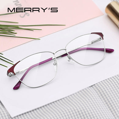 MERRYS DESIGN Women Cat Eye Glasses Frame Ladies Trending Eyewear Myopia Prescription Optical Eyeglasses S2053