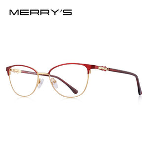 MERRYS DESIGN Women Cat Eye Glasses Frame Retro Eyeglasses Myopia Prescription Optical Eyewear S2117