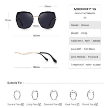 Load image into Gallery viewer, MERRYS DESIGN Women Cat Eye Polarized Sunglasses Ladies  Brand Trending Sun glasses UV400 Protection S6238