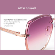 Carica l&#39;immagine nel visualizzatore di Gallery, MERRYS DESIGN Women Cat Eye Sunglasses Ladies Rimless Frame Sunglasses Tinted Lens UV400 Protection S6266