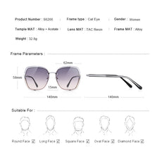 Carica l&#39;immagine nel visualizzatore di Gallery, MERRYS DESIGN Women Cat Eye Sunglasses Ladies Rimless Frame Sunglasses Tinted Lens UV400 Protection S6266