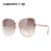 Carica l&#39;immagine nel visualizzatore di Gallery, MERRYS DESIGN Women Cat Eye Sunglasses Ladies Rimless Frame Sunglasses Tinted Lens UV400 Protection S6266
