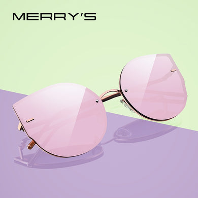 MERRYS DESIGN Women Cat Eye Sunglasses Rimless Frames Ladies  Brand Trending Sun glasses UV400 Protection S8099N