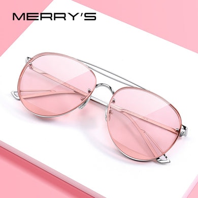 MERRYS DESIGN Women Oval Sunglasses Rimless Frames Ladies  Brand Trending Sun glasses UV400 Protection S8096N